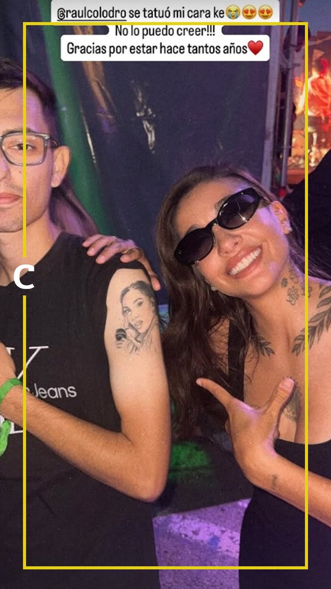 elcancillercom's tweet photo. [ESPECTÁCULOS] "Gracias por estar hace tantos años": María Becerra se encontró con Raúl, un fanático que se tatuó su cara. https://t.co/WX94gQC8tn