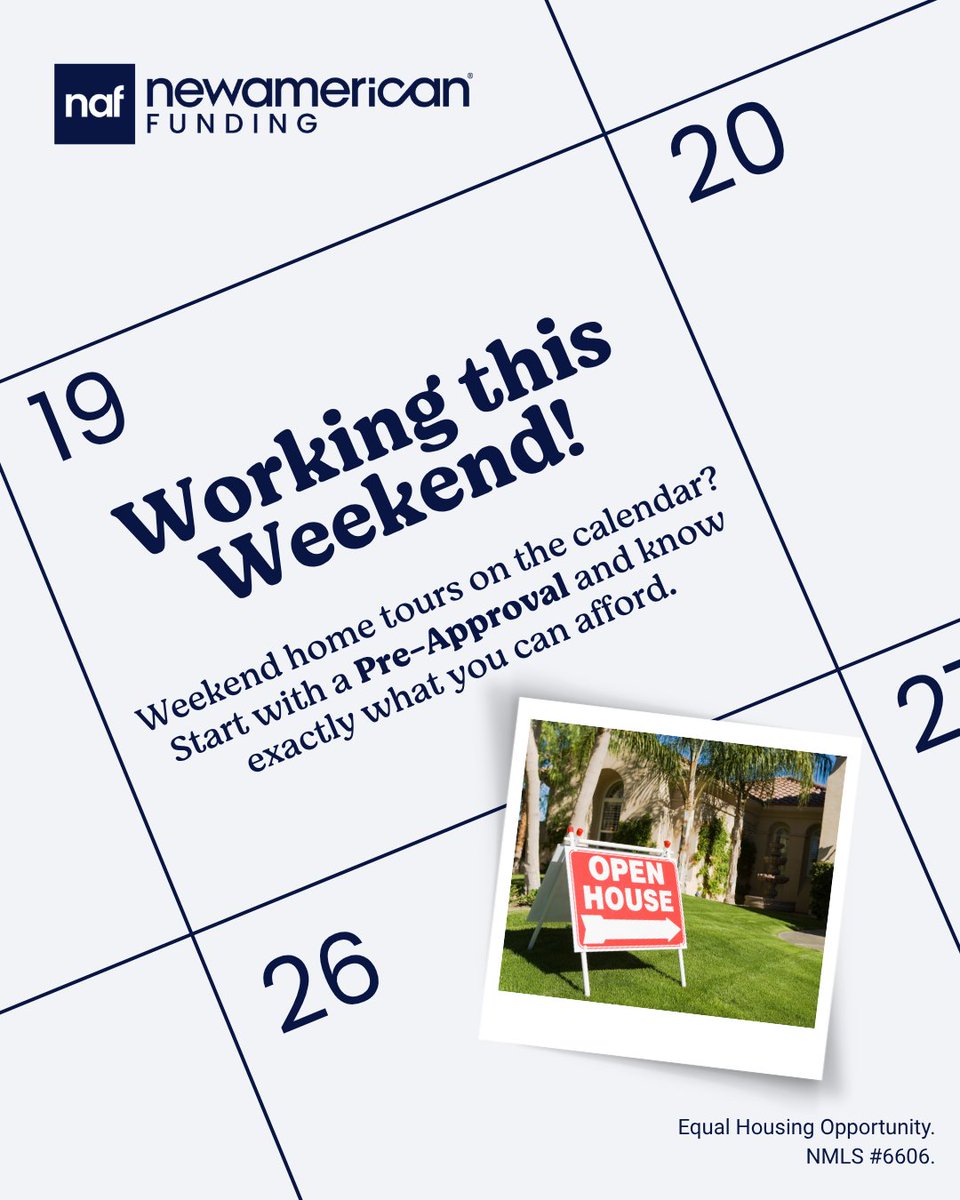 NAFMidWest's tweet photo. The best thing to bring to an open house? A Pre-Approval. 
Knowing your budget ahead of time can help make your home search smoother and less stressful. Ready to get started?
#NAF360
#NAFMidwest
#Mortgage https://t.co/vZxAuLyqi1