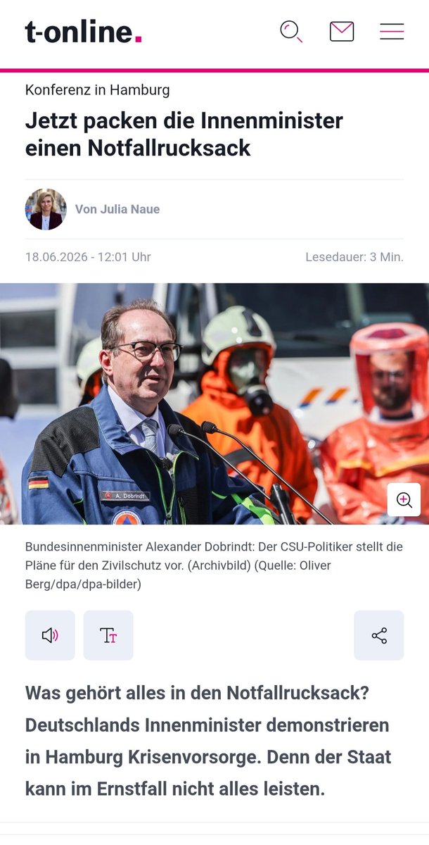 Carola45072419's tweet photo. #Notfallrucksack
Der Staat kann nicht alles leisten, aber den Notfall durch Kriegslust auslösen 🙄! https://t.co/NtuwF0VHp4