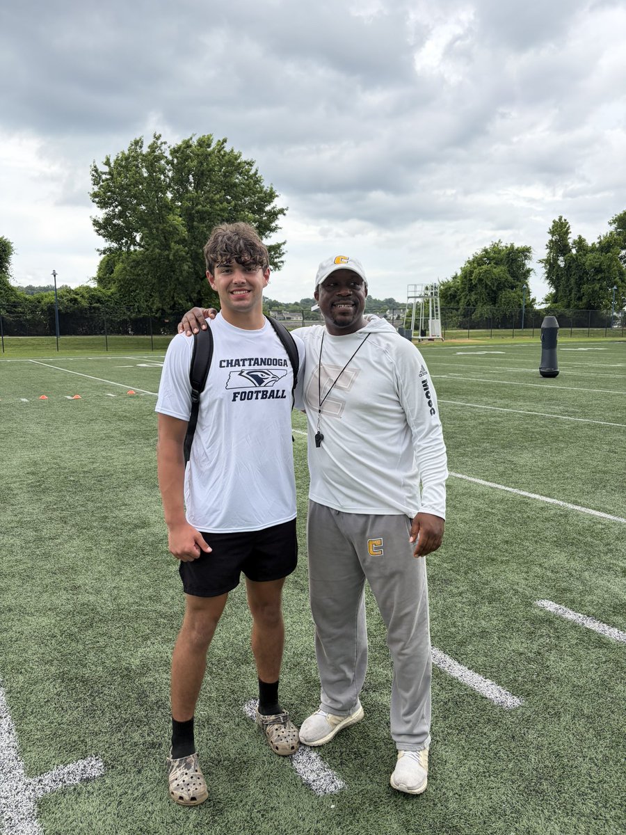 OakleyHelton's tweet photo. Had great camp learned a lot with @CoachJ_Miller97 @ETSUFootball @CoachKeel_M https://t.co/xRdjmSbNJ8