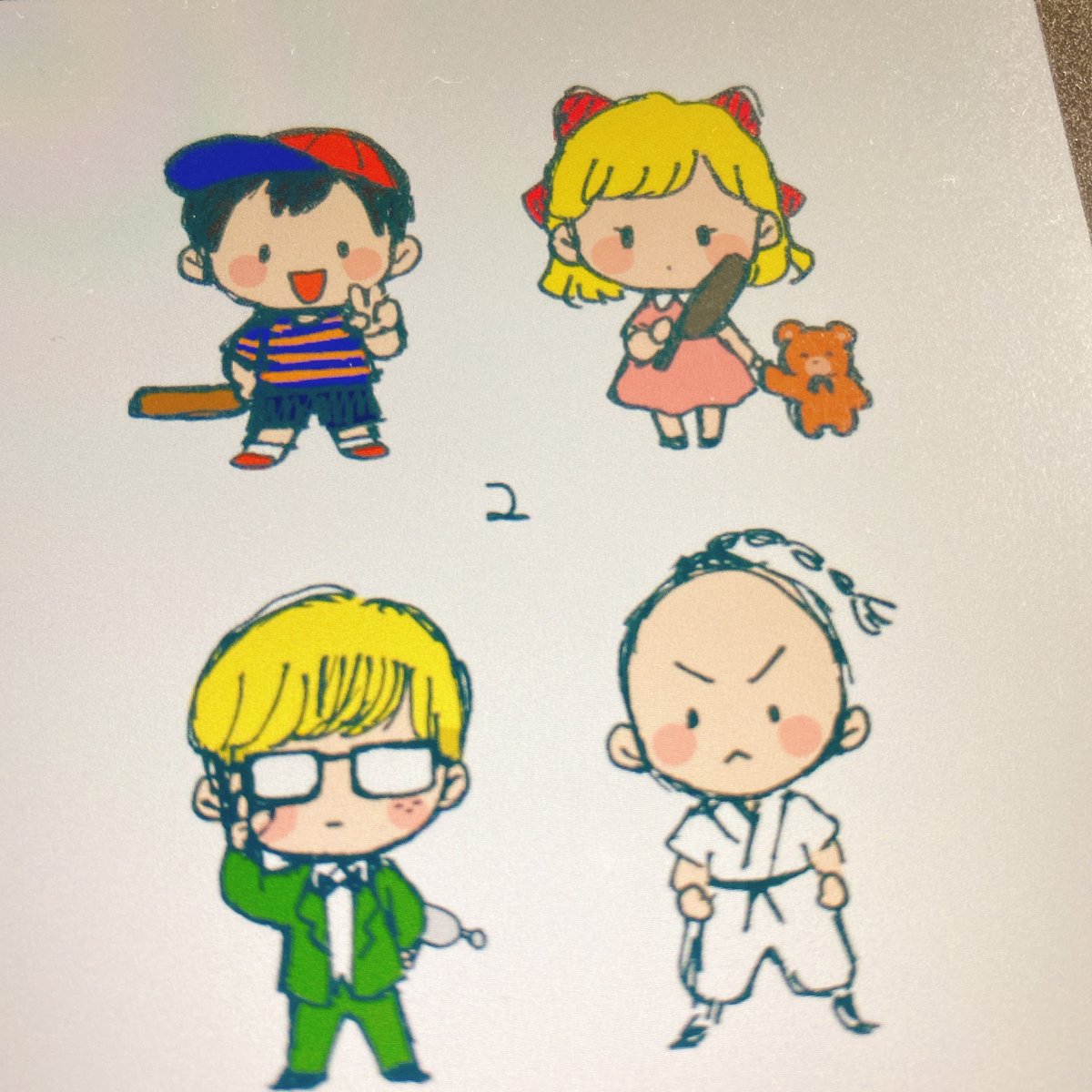 PosSamui's tweet photo. ハマりたての時に描いたこれが気に入っているよ。2だけデータなかった https://t.co/KDkt2vhJ3u
