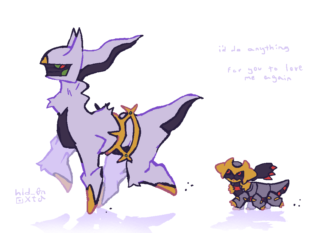 hld_0n's tweet photo. #pokemon 
at the function getting emotional about baby giratina https://t.co/mJxf6KEwBn