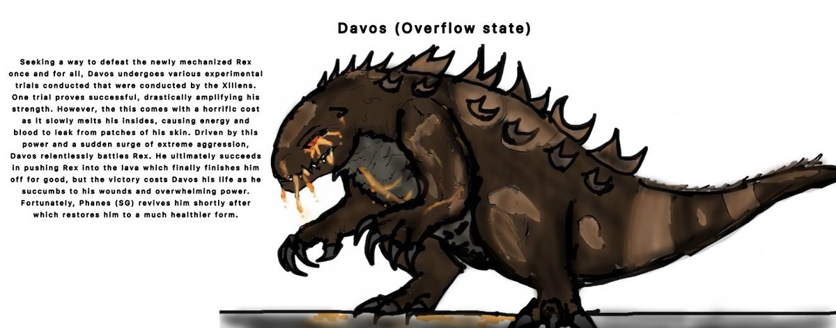 SamGoji's tweet photo. Day 19: Zilla

Davos refs from Caedere’s verse. He’s based off a Gila Monster. Also someone to root for against Rex (Caedere) himself so be nice to him 

#FanKaiJune #FanKaiJune2026 #Fangoji https://t.co/0FwdGUQ4ad