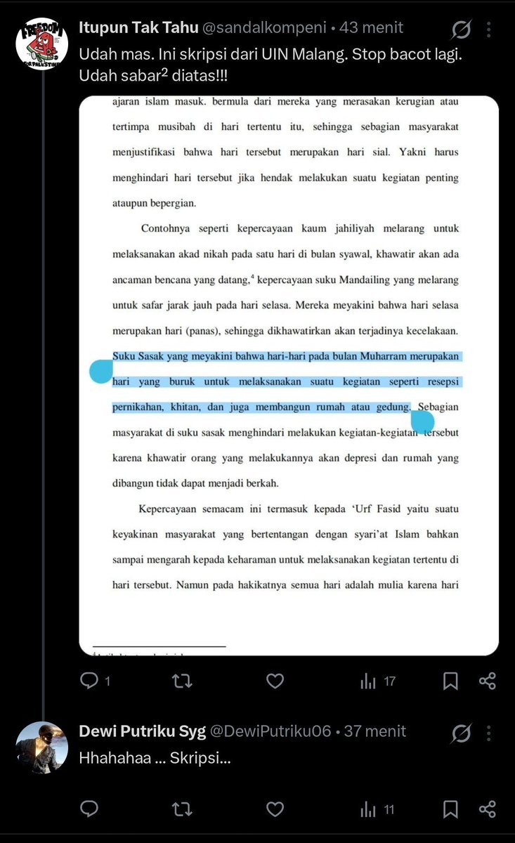 sandalkompeni's tweet photo. 1. Dikasih resume Google: diketawain 
2. Dikasih sumber berita: gak percaya
3. Dikasih kesaksian: gak dianggap
4. Dikasih hasil skripsi: diremehin

Sayang sekali orang ini mungkin tersiksa secara mental... https://t.co/O21E6LfOh6