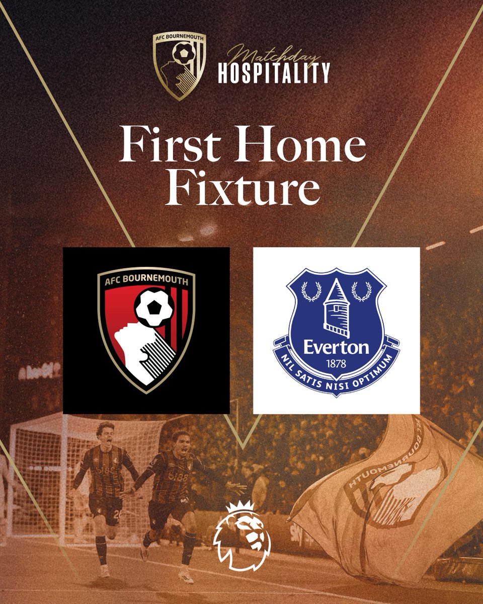 afcbournemouth's tweet photo. Secure your seat to all 19 Premier League home fixtures. From the opening home game to the last, be there for every moment 🍒

Secure your seasonal package today 🥂