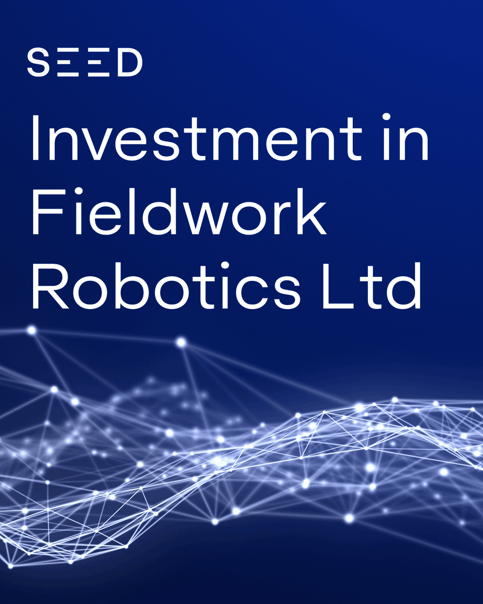 SEEDInnov's tweet photo. SEED is pleased to announce that it has subscribed £300,000 for an approximate 3.66% equity interest in Fieldwork Robotics Limited.

Fieldwork is a UK-based agricultural robotics company specialising in autonomous, AI-enabled harvesting systems for soft fruit growers worldwide, now progressing towards scaled commercial deployment.

Read the full announcement – https://t.co/d5vN2YUavW

#Investment #AppliedAI #Robotics