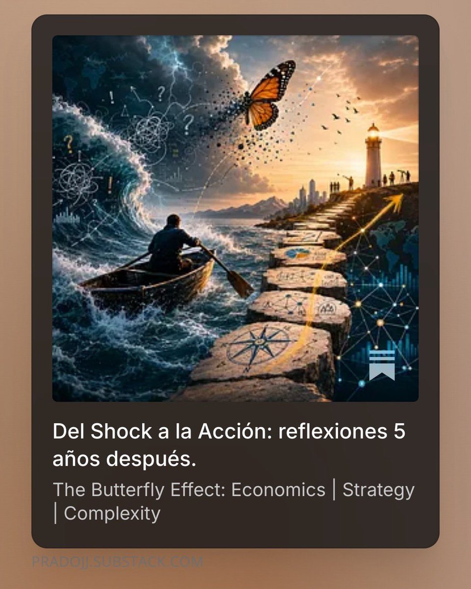 pradojj's tweet photo. DEL SHOCK A LA ACCIÓN. Mi libro creado durante la pandemia, cumple 5 años. Acá mis reflexiones, después de haberlo puesto en práctica en el “campo de batalla”. 

Lee y escucha mi narración en mi nuevo blog 👇
🦋THE BUTTERFLY EFFECT 
https://t.co/yP3XavUodF

En los primeros meses de 2020 estuve sentado en muchas salas (virtuales) que, para ponerlo amablemente, parecían “pollos sin cabeza” (corriendo sin saber a dónde). 

Eran buenas discusiones con actores altamente capaces e inteligentes, pero bajo un stress muy alto: liderazgo de bancos, actores del ecosistema financiero, agencias públicas, sectores enteros que no tenía idea de si este sería su fin (turismo, por ejemplo), comités de crisis armados al apuro. Gente inteligente, capaz. 

Pero la mayoría de esas reuniones terminaba de una de dos formas: O parálisis por análisis, todos esperando datos y certezas que nunca iban a llegar a tiempo. O una avalancha de ideas grandiosas e irrealizables, grandes proyectos disruptivos de fantasía, o que requerían de reformas legales o grandes paquetes de subsidio estatal, sin que nadie diera un paso. 

Al segundo tipo empecé a llamarlo cartas a Papá Noel. Podías sentir cómo la energía inicial se escurría en las reuniones dando paso a la incredulidad o el negativismo. Muchas de esas reuniones pasaban de “todos quieren estar aquí” (literalmente las convocatorias se desbordaban), a la apatía y las sillas vacías. Cero acciones realistas. Y el reloj de la crisis seguía corriendo. (…) 

👉Sigue leyendo el post en el link 

https://t.co/yP3XavUodF