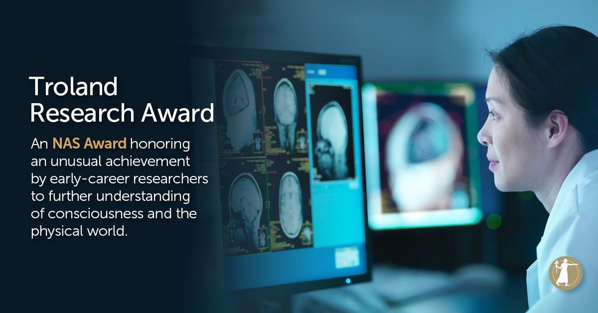 theNASciences's tweet photo. Do you know an early-career researcher who has made an unusual achievement and furthered empirical research with in the broad spectrum of experimental #psychology? Nominate them for a 2027 Troland Research Award! Learn more: https://t.co/T715Kw5hAU https://t.co/7PYMiMH41k