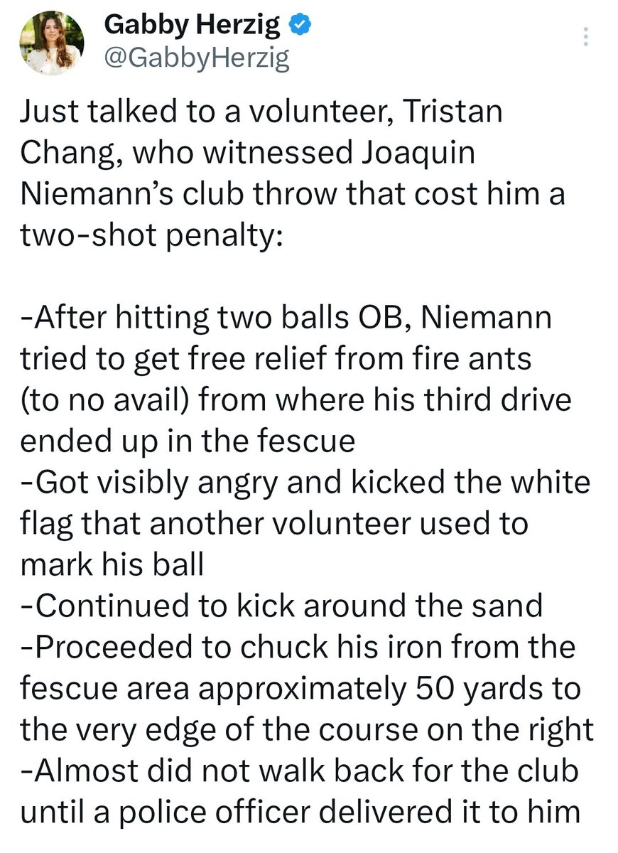 Bristle25's tweet photo. @MattVincenziPGA @willhaskett @gfienberg17 2 shots seems very fair. So unprofessional. https://t.co/BPGhGZZPzP
