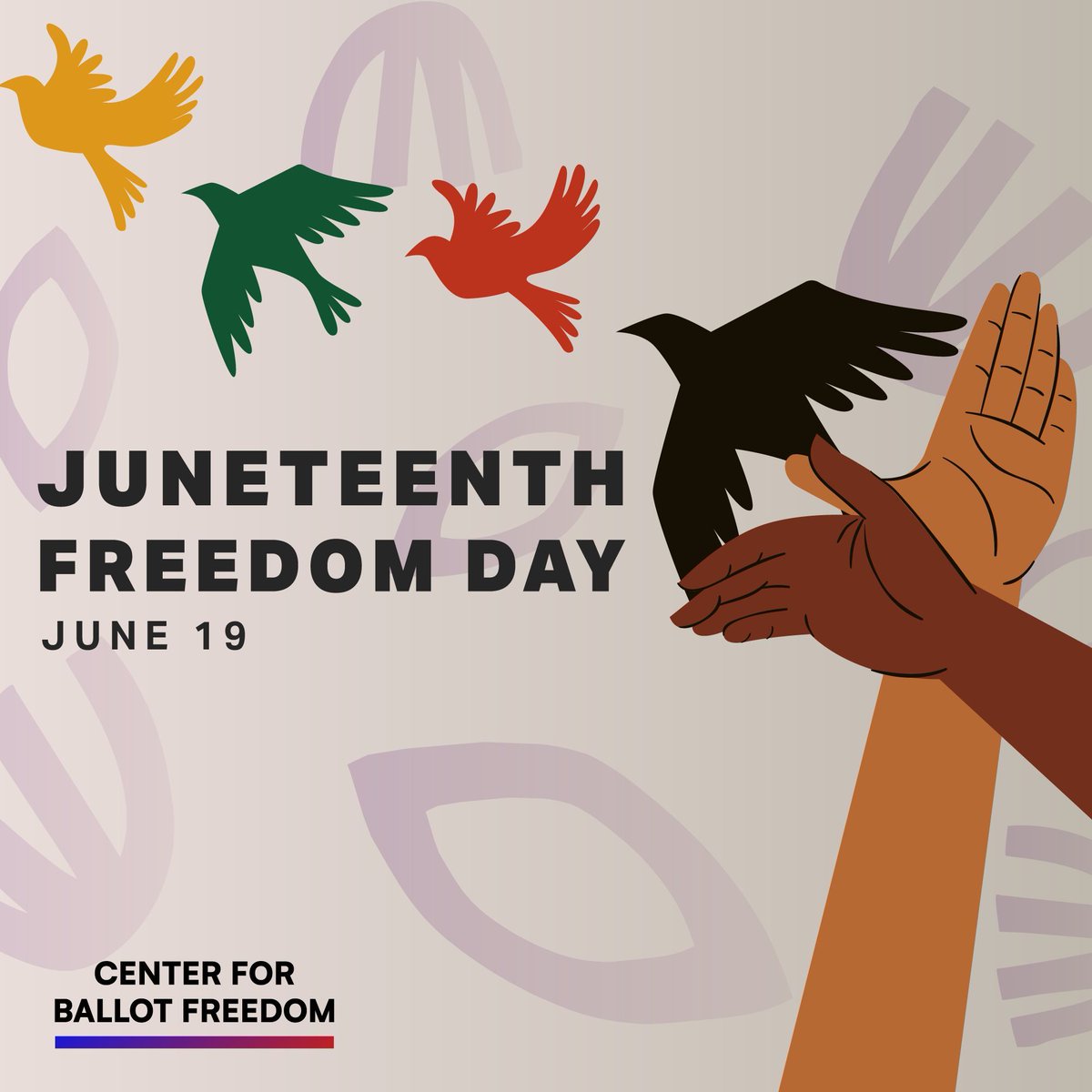 fusionvoting's tweet photo. 🎉 Happy Juneteenth! 🎉 Today, we celebrate Black freedom, but freedom means political power too. Fusion voting once helped abolitionists and Black leaders gain representation. Imagine if it still existed nationwide today. #Juneteenth #FusionVoting #BlackVoicesMatter https://t.co/MRfqLiopkc