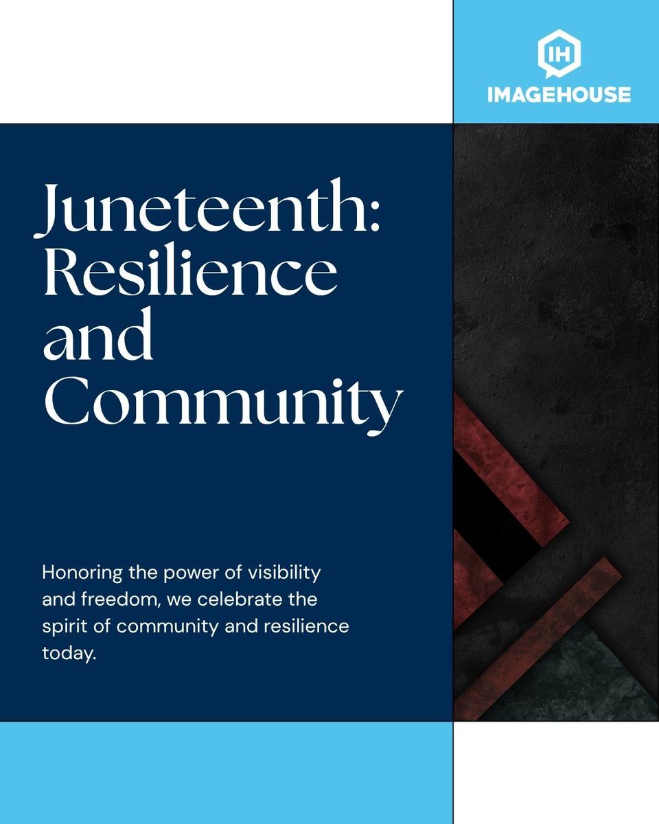 imagehouse__'s tweet photo. Juneteenth is a story of resilience, community, and visibility. As marketers, we know the power of being seen. Today, we pause to honor that power and the freedom it represents. 🖤 #Juneteenth #DigitalMarketing #RGVBusiness #ImageHouse https://t.co/kOKMFlMP97