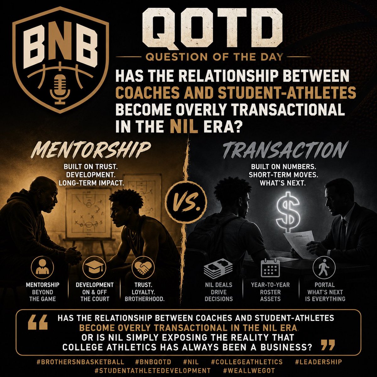 BrothernsNBall's tweet photo. BNB Question of the day. https://t.co/ARUXGEawEz