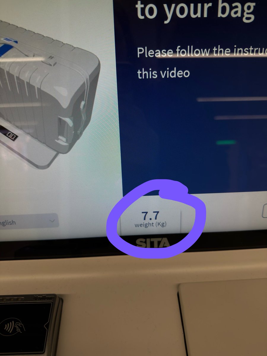 serenmimity_'s tweet photo. Just taking the flight back home and that’s the weight of my luggage 🥹 https://t.co/oSZRhLBLpC