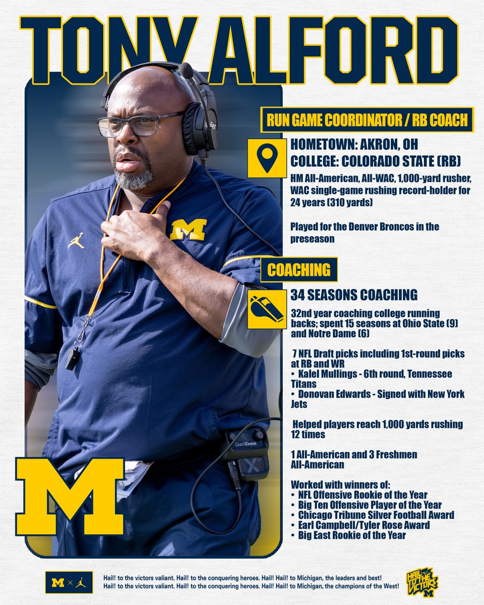 UMichFootball's tweet photo. TA and the RBs https://t.co/E6zdmInQlB