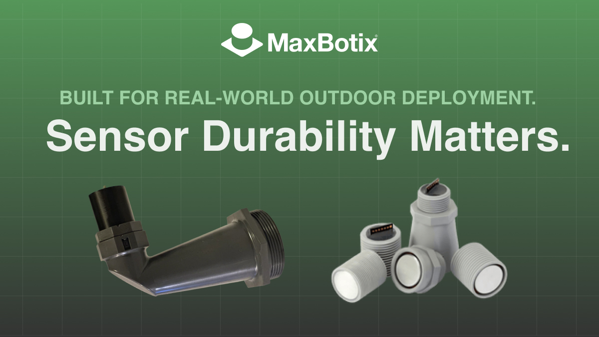 maxbotixinc's tweet photo. Outdoor sensors take a beating. MaxBotix ultrasonic sensors are built to keep performing anyway.

#OutdoorSensors #FieldDeployment #Reliability

https://t.co/Zuz3Rx3rpq https://t.co/aQ5BDoB1y5