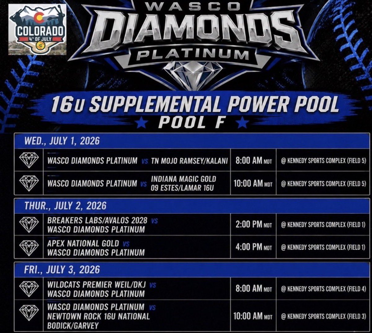 PaytonKaefer5's tweet photo. So greatful for the opportunity to be heading to Colorado with @WascoDiamonds Platinum team! I can’t wait to be on the field with this group of girls! Hope to see you there!
@coach2morrow @jordansmith2121 @meganmahaffy15 https://t.co/CIEyTcuwH1
