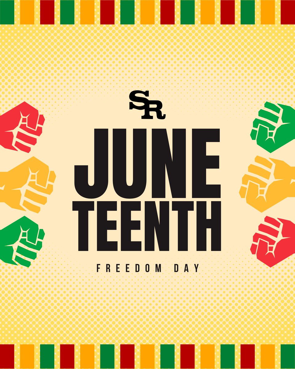 StRitaHS's tweet photo. Today, we honor Juneteenth, a day that commemorates freedom, equality, and justice for all. 

#strita #stritaofcascia #Juneteenth https://t.co/r3bhstRJaz