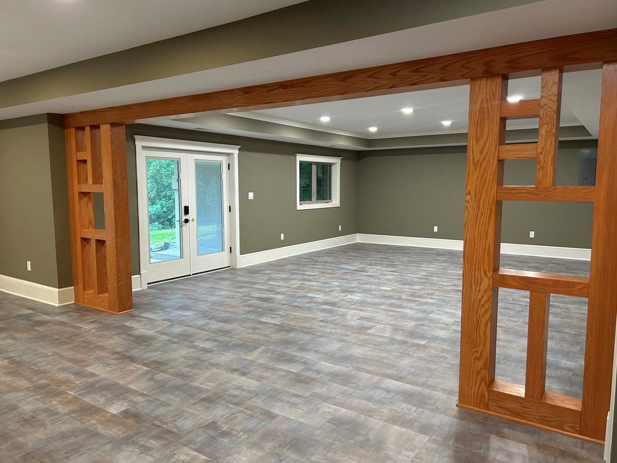Talon9607's tweet photo. Bringing Light and Structure to an Ijamsville Basement Remodel
When finishing a basement, the goal is to make the lower level feel just as open, bright, and inviting as the rest of the home. The focus was on maximizing natural light while adding distinct architectural character. https://t.co/KiEoxBnSji