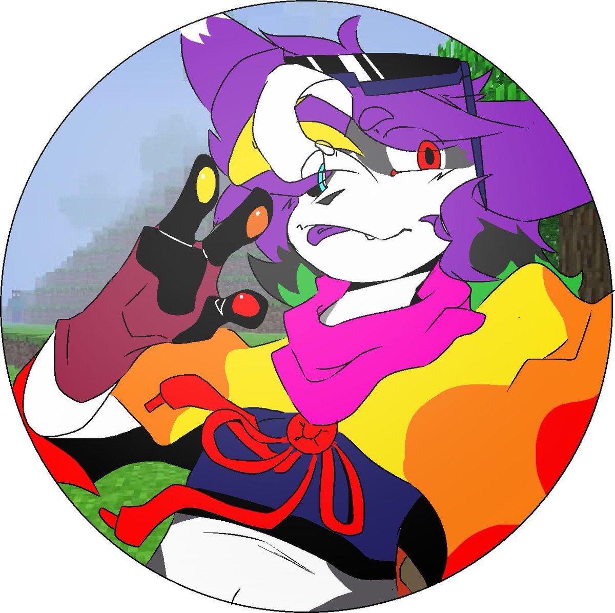 Wolfin_NETHER's tweet photo. quick pfp i drew of my sona lol https://t.co/lRcTvSBmA9
