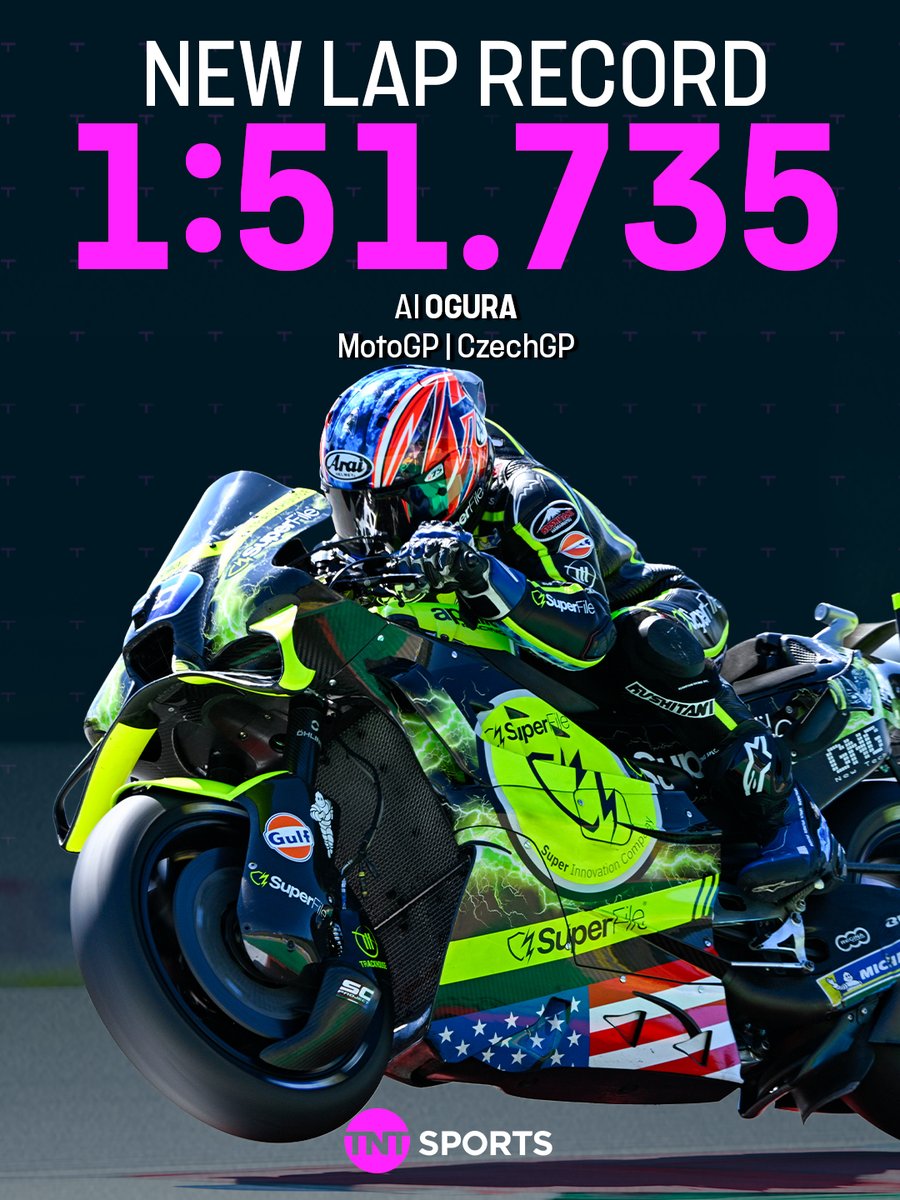 bikesontnt's tweet photo. Fastest on Friday and Fastest EVER around Brno 🤯

Ai Agura has his careen best Friday in #MotoGP 👏

#CzechGP https://t.co/AEd7QSgKgj