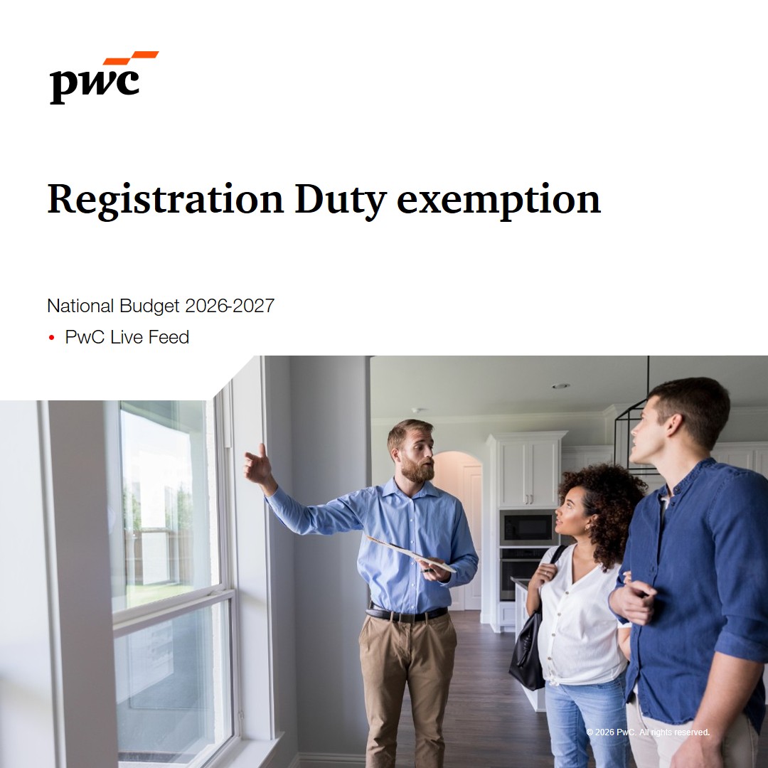 PwCMauritius's tweet photo. Registration Duty exemptions will be introduced for first time buyers of bare land and apartment  houses, subject to certain conditions.
#Budget2026 https://t.co/AL7cqWg4Rd