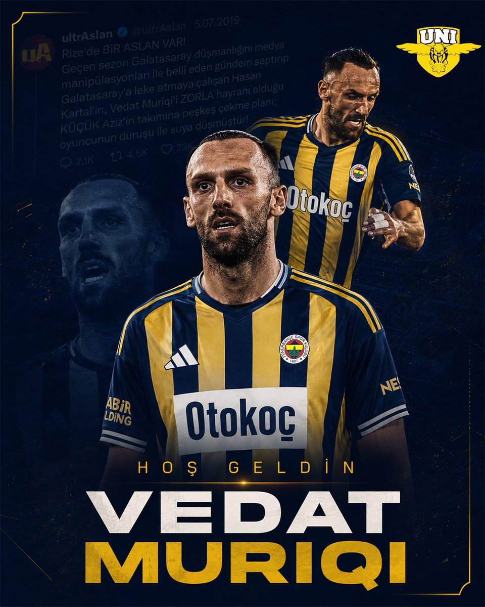 unigfborg's tweet photo. Ailemize yeniden hoş geldin Vedat Muriqi!

#UNIGFB https://t.co/b507DcjB6S