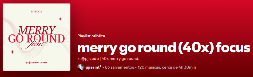 pjicode's tweet photo. 🎧 40x MERRY GO ROUND FOCUS
⏰ 5h17min

🔗https://t.co/rwkPhlx3zO https://t.co/khtexlIInr
