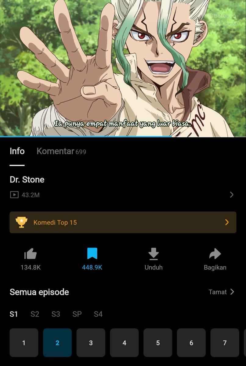 aris_bro13's tweet photo. Pengetahuan hari ini adalah kekuatanmu di masa depan.
#DrStone https://t.co/i3zmPRBicw