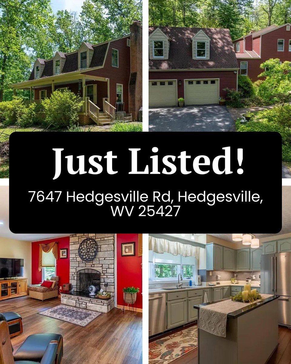 callVickiClark's tweet photo. Welcome to your private Hedgesville retreat! This charming 3-bed, 2.5-bath Dutch Colonial sits on 2+ wooded acres, offering the perfect blend of nature and comfort. Enjoy a custom kitchen, cozy fireplace, and peaceful views of your own koi pond from the covered porch. https://t.co/HBVhqzSHJR