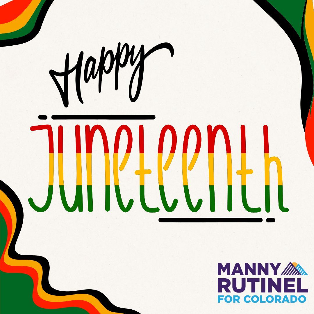 MannyRutinel's tweet photo. Happy Juneteenth! 🎉🇺🇸

Today we celebrate freedom and the beautiful promise that all men are created equal.

That promise inspires me every single day. 

Here's to the generations who fought for it, and to us carrying it forward. 🕯️ https://t.co/EmhtU6VdOp