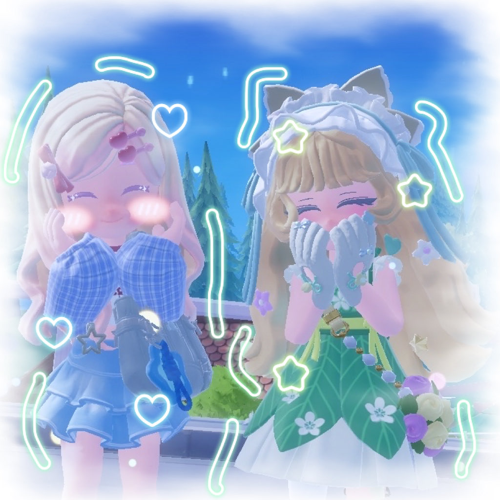 uzuki_sua's tweet photo. めるる(@meru_upur )さんと！
少しの時間だったけど久々に会えて
めちゃ嬉しい(*´˘`*)
恒例のアップ写真可愛い"(∩>ω<∩)"
ドラゴンレース誘ってくれてありがとう♡
 #ハートピア  #ハートピアスローライフ https://t.co/8XoOg02Zwe