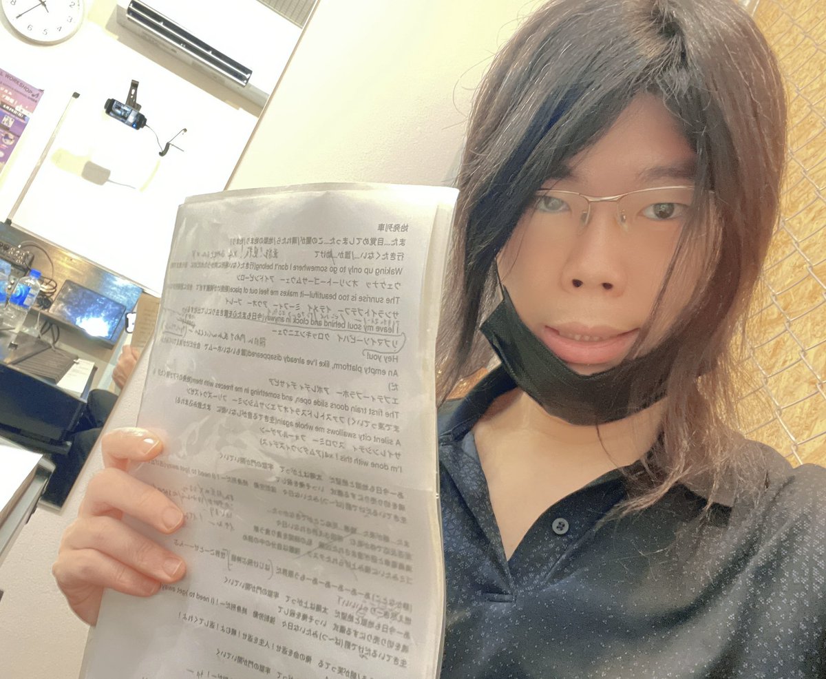 週末個人スタ滑込!火曜は燭台でも新曲スタジオ入れたし久々に何とか 
