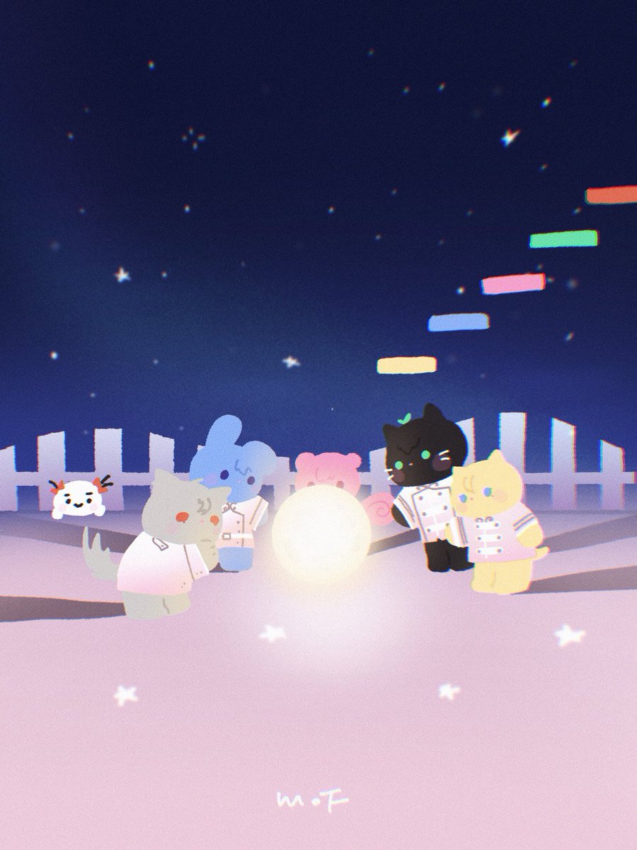 from_mof's tweet photo. . 넘 행복한 생일파티💙💜💗❤️🖤 오뱅알!! https://t.co/8tLcie5JBp