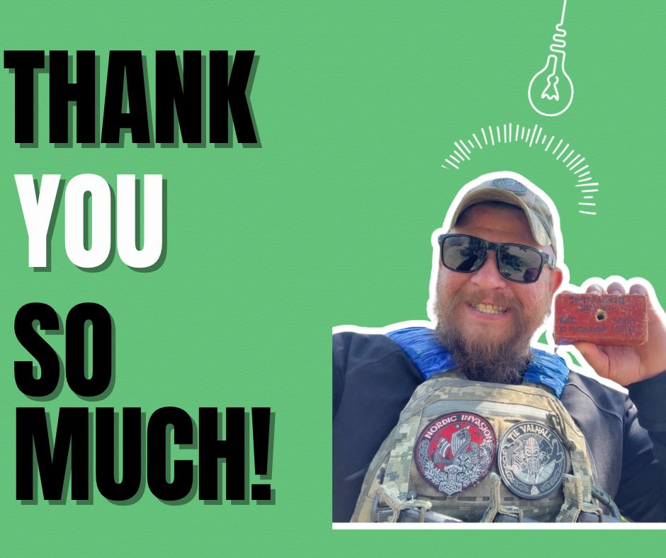 tanyawoz4's tweet photo. 💙 We did it.

Together, we fully funded Gimli Division’s vehicle tire collection for the defenders fighting in the Kostiantynivka direction.

This wasn’t one person’s success - it was a community effort.

Thank you to every single person who:
🇺🇦 donated
🔁 shared the fundraiser
🎁 donated raffle prizes
💙 encouraged others to help

Because of you, these soldiers will have the mobility they need to continue their mission.

A special thank you to Natalka Lindstrom @NatalkaL who generously sponsored 5 raffle tickets each for those who helped amplify this fundraiser and closed this one off. Community supporting community - that’s how we keep making a difference.

The people below will each receive 5 complimentary raffle entries in recognition of helping spread the word. 👇

@a_Georgson 
@KernowMaya 
@LoCoLoCo80 
@4yp6vspmjn 
@BeadworkbySian 
@chelleyourself 
@JoOou_Sama2 
@AvtoVAZ_LADA 
@lacerantplainer 
@IsleJennifer 
@rgrahamoliver 
@lynda87854
@DoggoCat95 
@Laura15558 
@Zsibo1 
@FrozenKnitter 
@HotsnowFella 
@celtgirly 
@slayerofmoskali 
@wildcatkaren 

Every share mattered.
Every donation mattered.
Every act of kindness mattered.

Today, we stood with Ukraine’s defenders - and together, we made a real difference.

🇺🇦 Thank you all.

(Working on raffle spin soon!!)