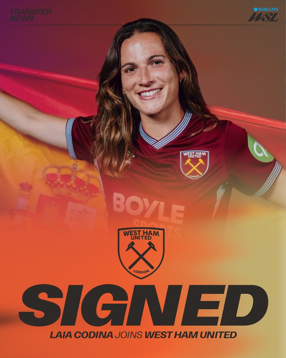 BarclaysWSL's tweet photo. CODINA IS A HAMMER ⚒️

#BarclaysWSL @WestHamWomen https://t.co/qZlqNBANiV