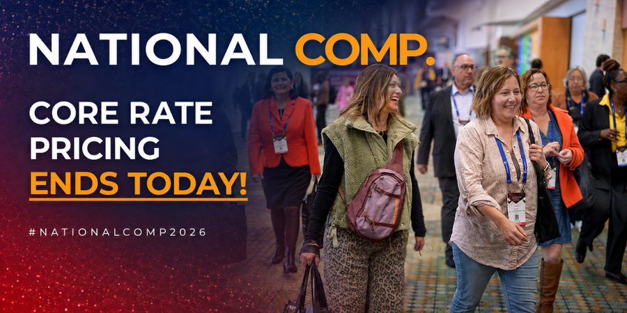 National_Comp's tweet photo. Core Rate pricing ends today.

Register now to save on Premium access to National Comp 2026, featuring 40+ panel discussions, 150+ service providers, standout networking, new attendee experiences, and Penn & Teller at The Grand Finale.

Register today! https://t.co/njiq3HM1tT

#NationalComp #WorkersComp