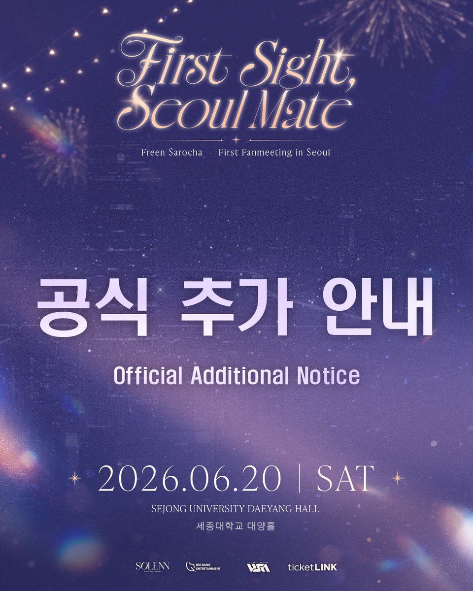 ncytcreative's tweet photo. ▼
《First Sight, SEOUL MATE -
Freen 1st Fanmeeting in Korea》

📢 Additional Notice
We have compiled the latest information regarding the future arrangements, ticket refund process, and audience rights following the postponement of the event. Please refer to the announcement images for full details.

We understand that many fans have been waiting for updates and are concerned about the future arrangements of the event.

Please know that our team has carefully read and considered every message, suggestion, and word of encouragement shared with us.

We sincerely apologize once again for the disappointment, inconvenience, and impact caused by this postponement, including the travel and schedule adjustments some fans have already made.

Thank you for your understanding, patience, and continued support.

We will continue working diligently on the necessary arrangements and will share further updates with everyone as soon as information is confirmed. Please continue to follow our official social media channels for the latest announcements.
