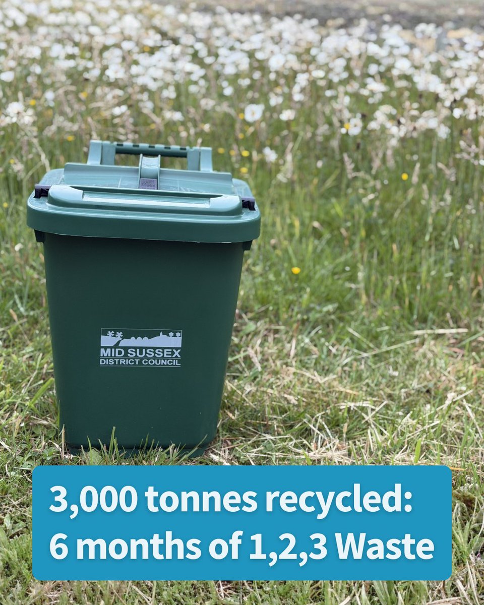 MSDCnews's tweet photo. Six months on, you’ve helped recycle an incredible 3,083 tonnes of food waste. This is the same as 150 full bin lorries.♻️

A huge thank you to residents, Serco crews and everyone involved in helping create a cleaner, greener Mid Sussex. 🌳

Full story:
https://t.co/Mwpw3aYXjc https://t.co/d97ihnnQyb