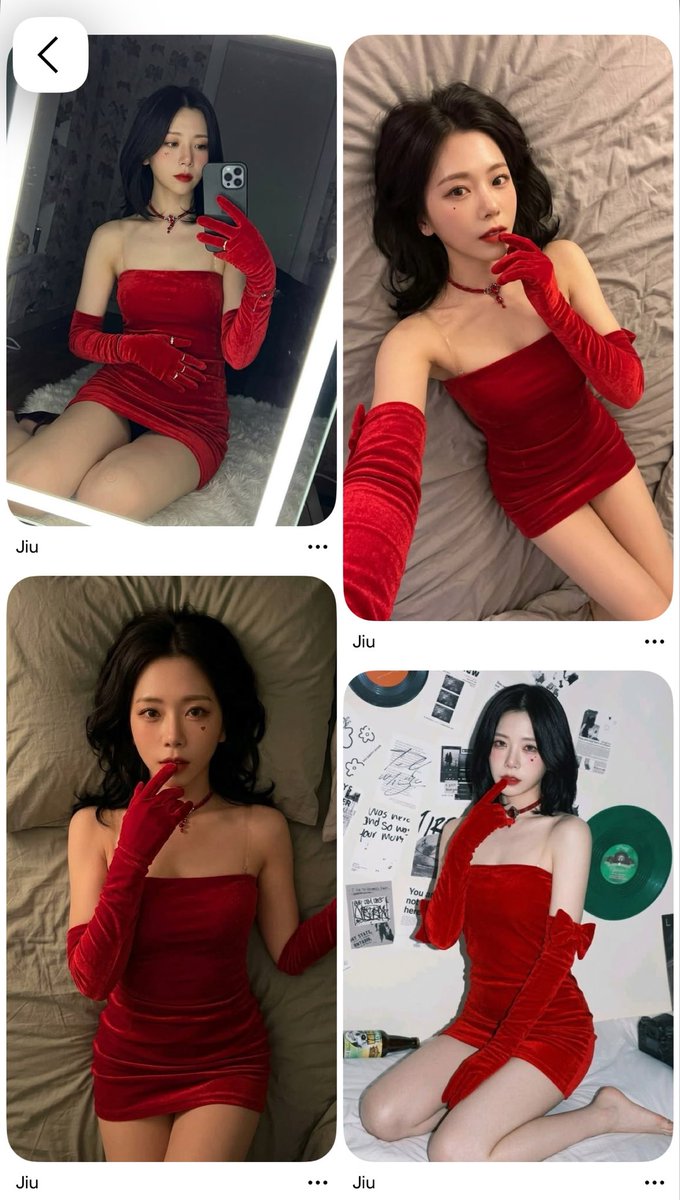 FrenchInSomnia's tweet photo. InSomnia. 

Some Pinterest accounts are using JiU's image to create fake photos of her with artificial intelligence. Be wary of this type of content. 
Using JiU's image in this way is inappropriate. https://t.co/syBSeivMm1