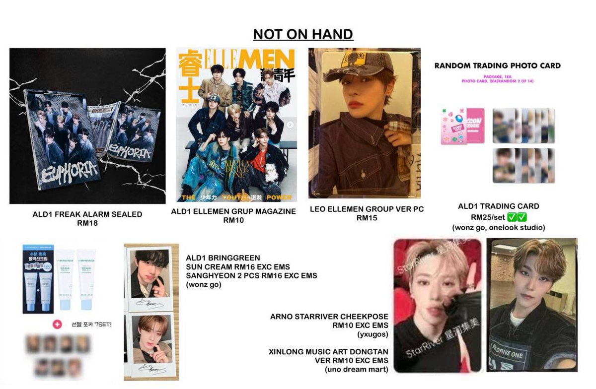 ryscart1's tweet photo. WTS ALD1 SANGWON PCS &amp; others ⭑.ᐟ
⤿ 1st pic on hand
⤿ 2nc pic tele ch mentioned can pass slot

⌗ more pcs in replies, can combine
⌗ exc postage only

📮🚛 RM8 WM RM15 WM
#ryssells #pasarald1 #pasarald1my #pasaralphadriveone https://t.co/gUebweRu19