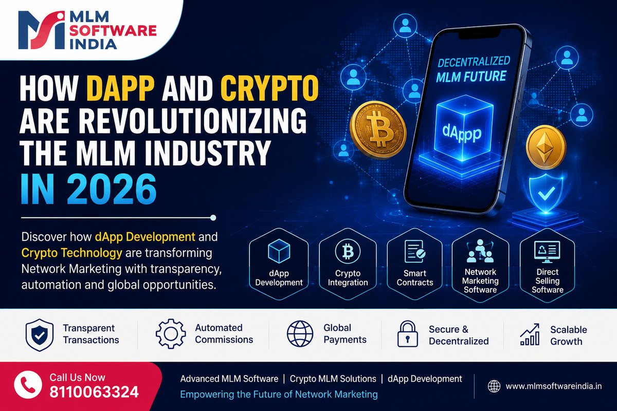 newmlmsoftware's tweet photo. MLM is entering a new digital era!

Crypto + Blockchain + dApp technology is transforming the future of network marketing in 2026.

🔗 https://t.co/x6BBJyPBia

#CryptoMLM #dApp #Blockchain #MLMSoftware #Web3 #NetworkMarketing https://t.co/DPeYSghSfs