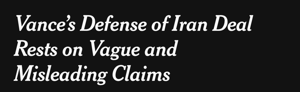 mdzapp's tweet photo. @mehdirhasan Mehdi do you recall NYT with this negative of a headline on Vance at any other point? He criticizes Israel and suddenly this comes up, warranted or not. https://t.co/pCY0E4yReu