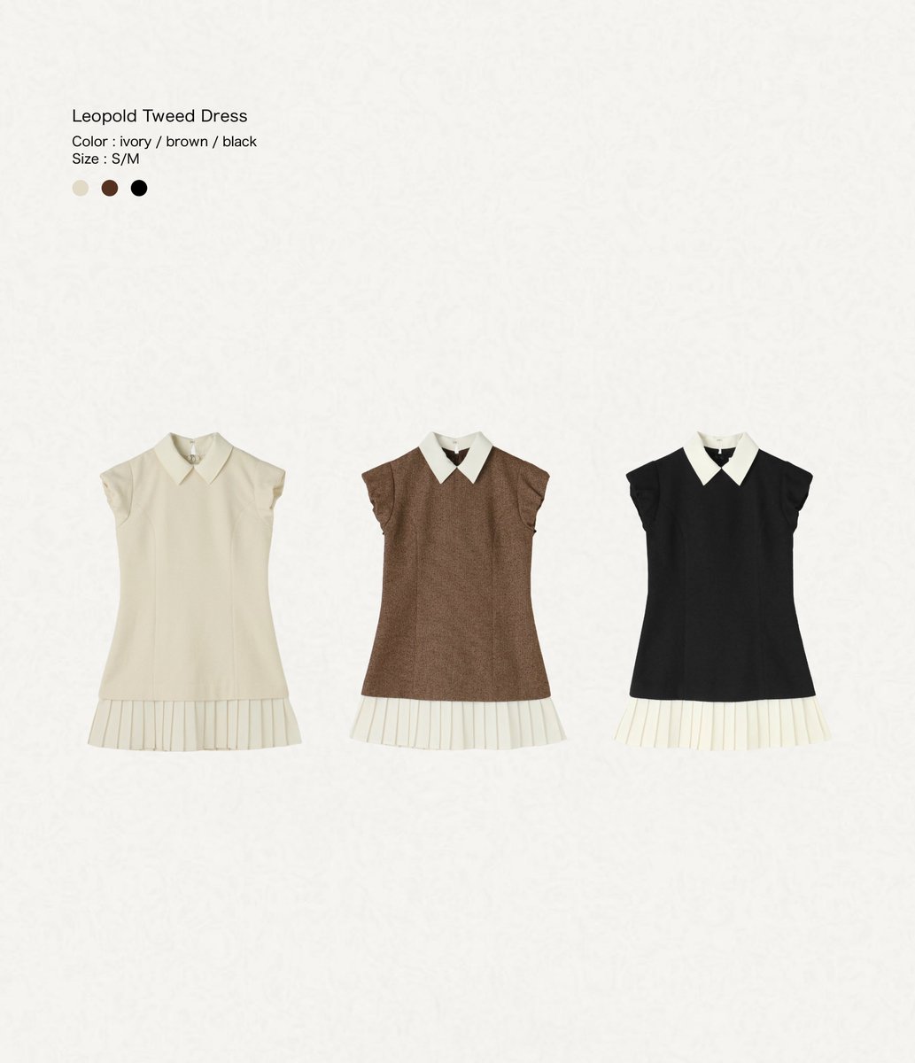 THE TOÉ ・Leopold Tweed Dress #thetoé