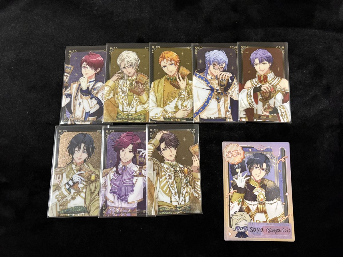 saya_5032's tweet photo. [ 交換 ] A3! 9周年 メタルクリアカード N

譲▶︎咲也、シトロン、天馬、☆三角、九門、莇、誉、ガイ

求▶︎真澄、左京

☆は真澄との交換希望。求めは買取もしております。
開花前後纏めてスリーブに入れております。
お気軽にお声掛けください◎ https://t.co/vDSVsrvkrE