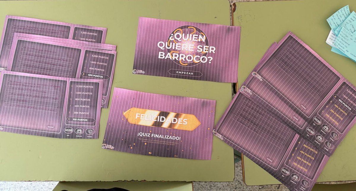 irene_adler123's tweet photo. Juegos para repasar la literatura barroca realizados por el alumnado de tercero de la ESO del @IesPinarOficial @cfievalladolid https://t.co/Bcli28BURl