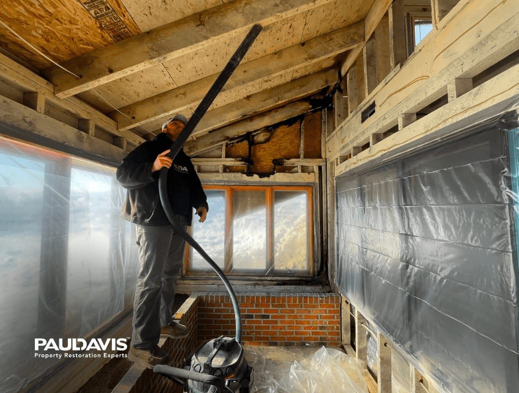 PaulDavisNONE's tweet photo. Scenario: An electrical fire gets contained quickly. Damage is isolated and soot hasn't gotten everywhere...but there is still that lingering smoke odor. 😷 😖  

What does the homeowner do? They bring in Paul Davis Restoration! https://t.co/PVy7wWgPnx