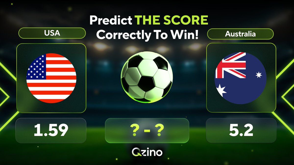 qzino_sport's tweet photo. World Cup 2026. Today Group D's leader is decided 😎

Drop your score prediction in the comments, QRT this post and leave your Qzer ID — two winners split $50 cash! 

Make your prediction on https://t.co/znMvdimIah https://t.co/tWS6wEXnrC