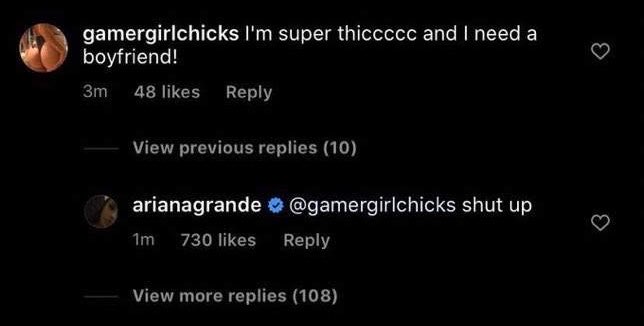 tbyarianagb's tweet photo. when ariana would reply to bots 😭😭😭😭😭😭 https://t.co/m5DbMAE6FR