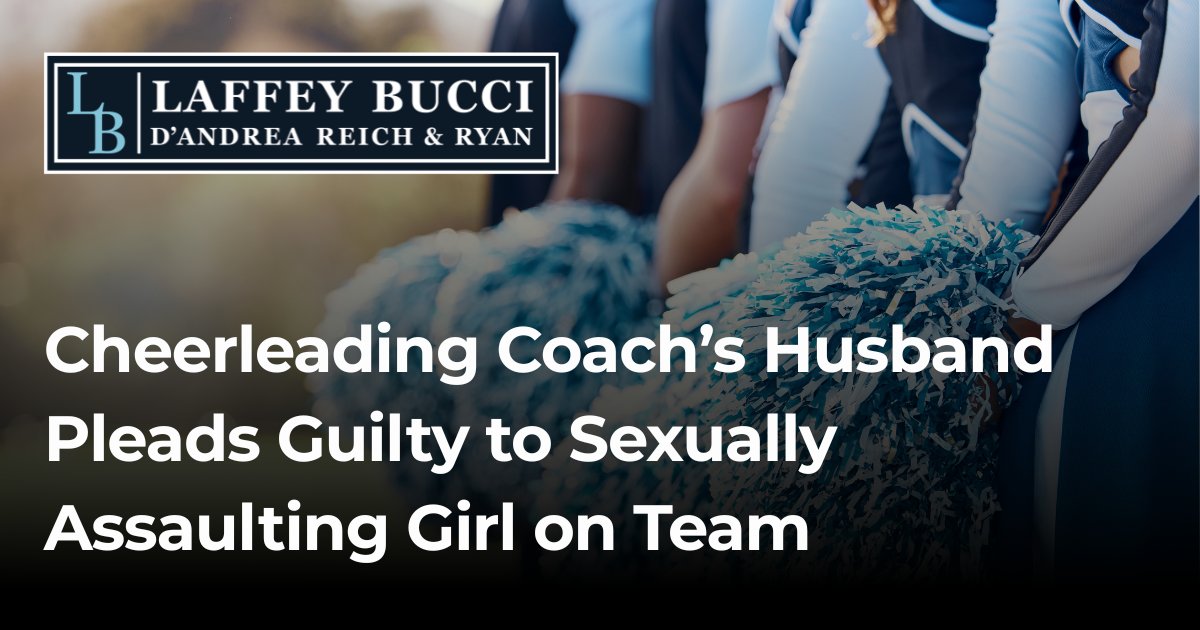 LaffeyBucci's tweet photo. 🚨 Cheerleading Coach's Husband Pleads Guilty to Sexually Assaulting Girl on Team

Prosecutors say the Gloucester County man admitted to sexually assaulting a minor connected to a local youth cheerleading program while she was under his care.

Read more: https://t.co/VyM5vJGhYp https://t.co/XSZY5RDxED