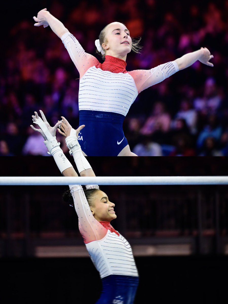 USAGym's tweet photo. TEAM USA WINS GOLD &amp; SILVER IN THE PAN AM CHAMPIONSHIPS WOMEN’S ALL-AROUND‼️

Claire Pease🥇➡️ 54.498
Charleigh Bullock🥈➡️ 54.032 https://t.co/idv0Xz3l9j
